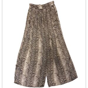 Jade by Jane Boutique Snake Print Wide-Leg Pants